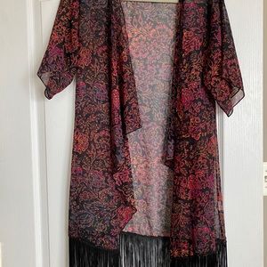 Monroe fringe cardigan. LuLaRoe size Small